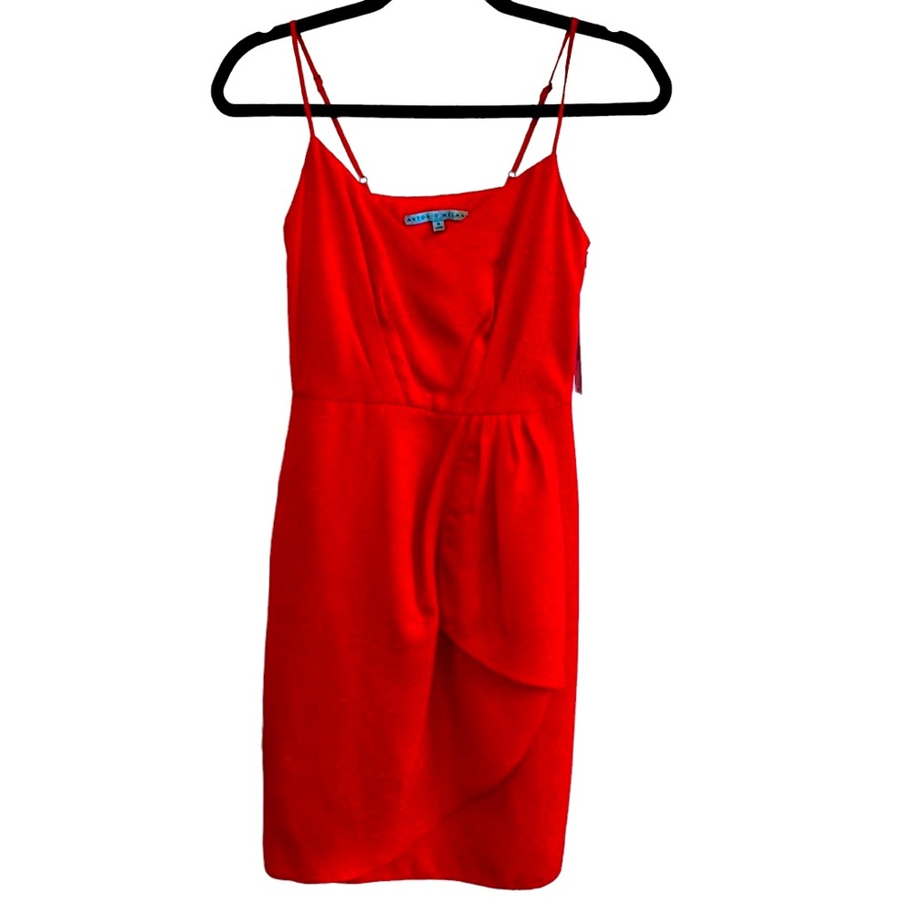 NWT Antonio Melani Red Sleeveless Cocktail Party Dress - size 0